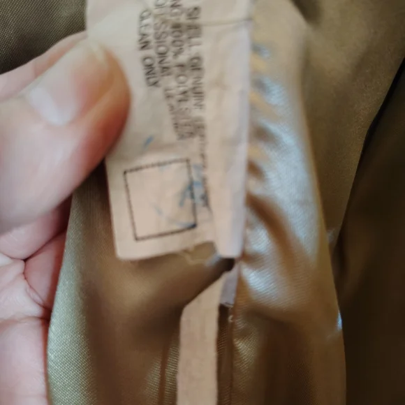 Vintage Cream Leather EXIT USAJacket for Men